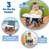 51 6 3 Bright Starts Ford Bronco Pop 'N Sit Portable Booster Chair, Floor Seat, Indoor/Outdoor Use, Compact Fold, Area