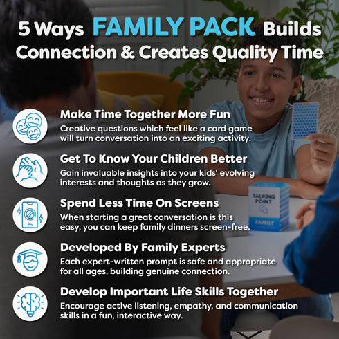200 Family Conversation Cards - Put Down The Phones & Connect with Family - Get to Know Each Other Better