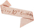 Fabulous Rose Gold Tiara and Sash for Girls' 10th Birthday Party
