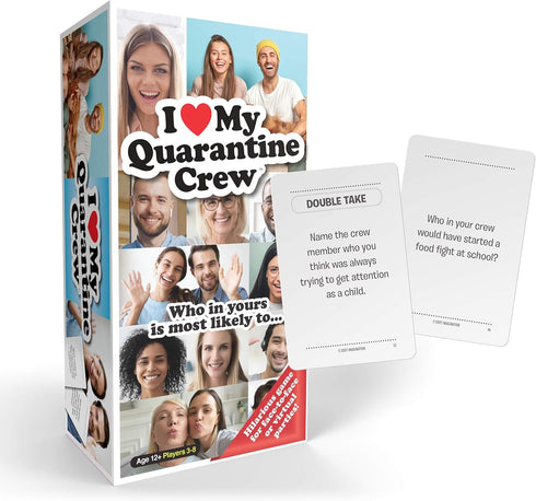 Imagination Gaming Quarantine Crew Adult Card Game, Hilarious Virtual Video Call or Face-to-Face Group Party Game, Remote Home Entertainment, Friends, Family, Get The Banter Started