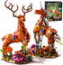 MENTOJOY 2-in-1 Magical Unicorn & Deer Building Set 1367 Pieces Flower Base