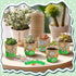 JYNTERPLAY 18 Pack 18 108 Spring Garden Paper Pot Craft Kit Include Pcs Paper Mache Pots and Pcs Adhesive Foam Stickers