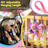 0-12 5-in-1 Musical Car Seat Toy for Babies Months Girl, Sensory Activity Hanging Toy Stroller Toy with Soothing Music