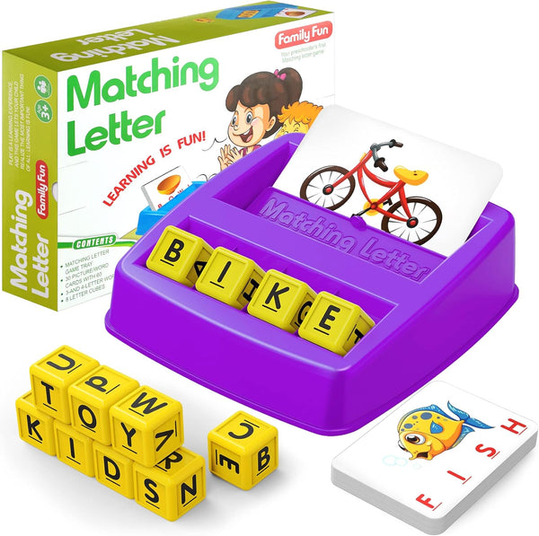 HahaGift Toddler Girl Toys - Matching Letter Game for Preschool Learning - Best Christmas Birthday Gift for Kids