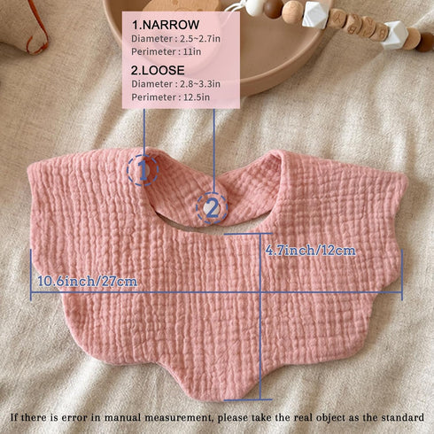 10Pack EllieHouse Baby Bibs for Girls Boys Muslin Drool Teeth Drooling Teething Bibs Muslin Cotton for Infant Toddler