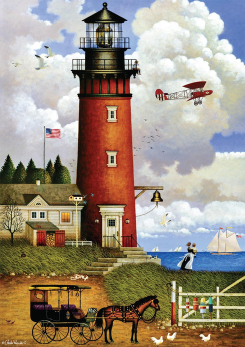 Buffalo Games - Charles Wysocki - Daddy's Coming Home - 300 Piece Jigsaw Puzzle for Adults