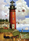 Buffalo Games - Charles Wysocki - Daddy's Coming Home - 300 Piece Jigsaw Puzzle for Adults