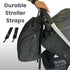 Backpack JOHAR Diaper - Spacious, Waterproof with Changing Pad, Insulated Pockets, Anti-Theft Pocket - Black
