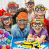 12PCS Construction Party Supplies Construction Party Felt Glasses with Tractor Excavator Dump Truck Plastic