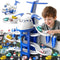MSKOLER Airplane Toys for Toddlers 2-4 - Boy Toy Car Race Tracks