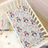 Sheet,39x27IN Pfrewn Christmas Crib Sheets for Boys Girls Cute Penguins Winter Holidays Fitted Crib Sheet for Mini Crib
