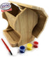 Matty's Toy Stop Paint-A-Barn Gift Set Bundle - Wooden Birdhouse & Bird Feeder (Includes Paints & Brushes) - 2 Pack