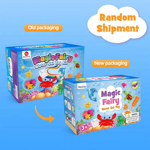 20 Set Mocoosy Colors Magic Water Gel Kit for Kids, Aqua Fairy Water Elf Toy Kit with Aqua Gels & Squishy Molds, Make