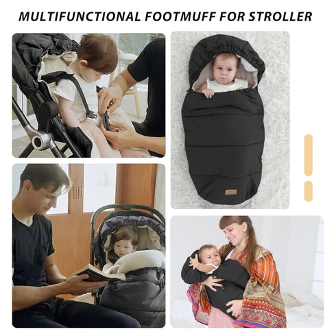 LAT Baby Universal Bunting Bag - Waterproof Toddler Footmuff for Cold Weather