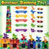 Set, 1 2 3 Atoylink Toddler Dinosaur Sorting and Stacking Toys with Magnetic Wooden Dinosaur Train Baby Number Blocks