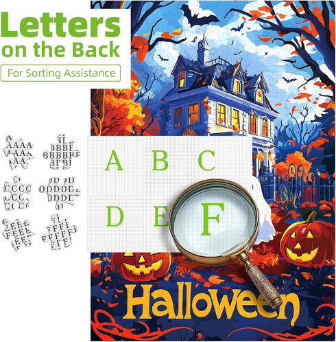 1000 27.5 19.7 inch Halloween Little Devil Piece Puzzles, Hard Challenge Art Jigsaw Puzzles, for Gifts Birthday Party
