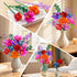 Set 21 1054PCS, 12+ CUBIMANA Flowers Bouquet Building with LED Light, Flower Botanical Collection Block Toy, Rose Home