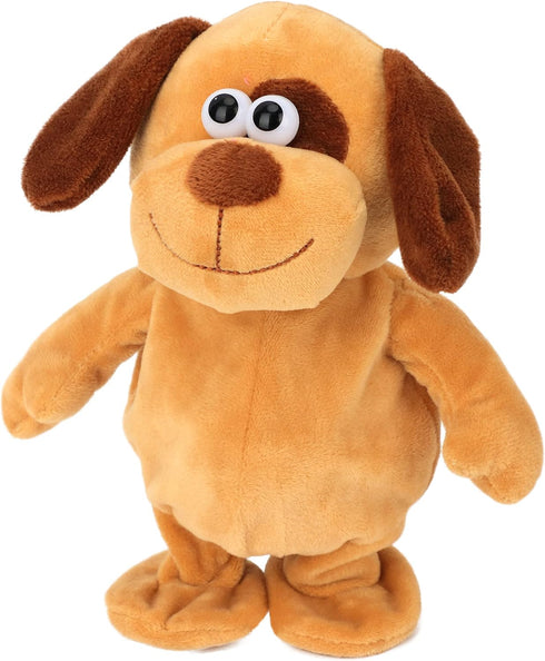Hopearl Talking Dog Toy, Interactive Animated Plush Buddy, Repeats What You Say, 8'' for Toddlers