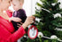 Pearhead Babyprints Double-Sided Christmas Ornament, First Holiday Keepsake Frame with Clean-Touch Ink Pad