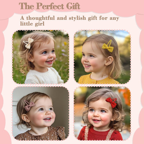 Hair Clips 40-Pack, Premium Quality Lightweight Snap Clips in 20 Colors, Baby Barrettes, Hair Accessories for Kids