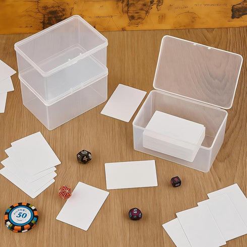 100 4.3 2.95 2.2 Inches(12 Vicenpal Playing Card Boxes Snaps Closed Clear Plastic Cases Poker Gaming Playing Cards