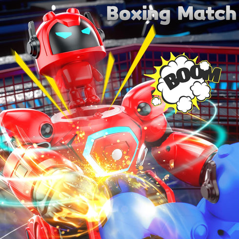 2-Pack 6 7 8 9 10 11 12+, LZZAPJ Remote Control Fighting Robot Battle Bots Toys with Sounds & Lights - Soccer Game