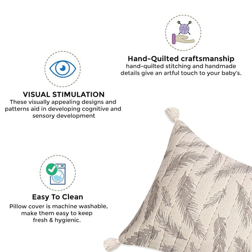 Soft Grey Feather Pillow for Babies by Crane