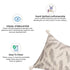 Soft Grey Feather Pillow for Babies by Crane