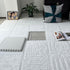 12 16 Gangdise PCS Thickened Plush Interlocking Floor Mat Fluffy Square Tiles EVA Foam Matswith Edgings Soft Anti-Slip
