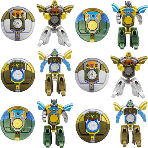 salepo 12PCS Transformable Fidget Spinners for Kids Party Favor, Deformable Robot Spinner Fidget