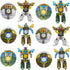 salepo 12PCS Transformable Fidget Spinners for Kids Party Favor, Deformable Robot Spinner Fidget