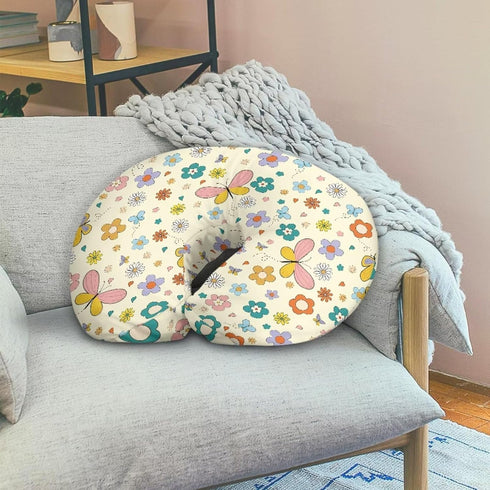 Hechitok Cartoon Butterfly Nursing Pillow Cover Breast Feeding Pillow Support Positioner Lounger Slipcover for Baby Boy