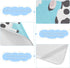SyXIOP 28" 52" Cute Cow Blue Cooling Baby Crib Mattress Sheets x Breathable Crib Mattress pad for Kids, Adult