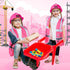 Set Handepo Construction Worker Costume Kids Hard Hat Construction Vest Goggles Toddler Dress Up Birthday Party Girls