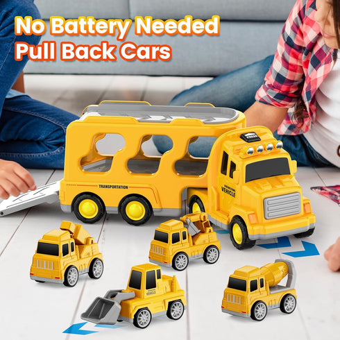 FunMission 3-9 Old5 1 3 4 5 6 7 Toddlers Construction Toys for Kids Year in Friction Power Vehicle Car for Years Old