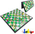 KIDAMI Magnetic Snakes and Ladders Board Game Set, Folding Portable Design, Family