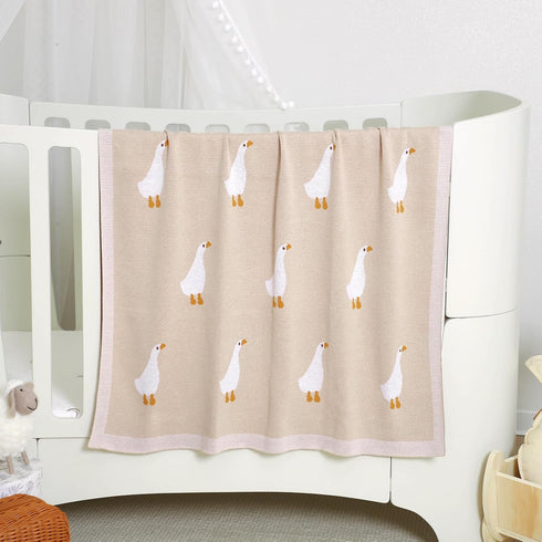 30x40 Inch mimixiong Baby Blanket Knit Receiving Boys Girls Blanket Soft Cotton Neutral Blanke for Swaddle Crib
