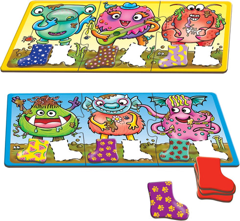 ORCHARD TOYS Moose Smelly Socks Game for Ages 3-6 and 2-4 Players