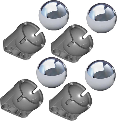 LME 3 Technical EV3 Set - 4 Sets, 8 Pieces, Pivot Ball and Caster for Kids Robotics
