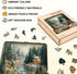 290 13.4 12.9in Suitcase Scenery-Nordic Forest Wooden Christmas Puzzles Adults, Pieces Wood Puzzle with Unique Animal