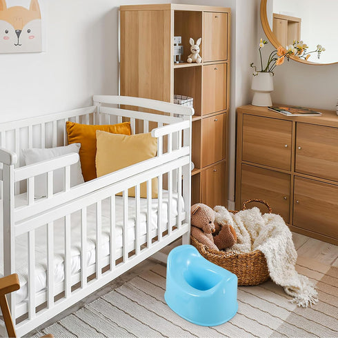 Potty Training Toilet for Boys and Portable Toilet Seat with Thickened Plastic Bowl Includes Small Potty Brush Suitable