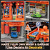 Playsets, 3-in-1 Playset, Playset, 1:64 1-3, Toy Cars Activity Drivers Gasstation, Car Wash, Car Restaurant Scale Toy