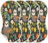 Bulletgxll Set 4, Sloths with Flowers Unisex Baby Burp Cloths of Soft Absorbent Organic Cotton Muslin Burping Cloths