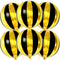KatchOn Big 22 Inch Black and Gold Balloons, Pack of 6 for New Years Decorations 2025, Disco Party Decor