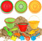 Twister.CK Beach Sand Toys Set for Kids, Silicone Collapsible Foldable Beach Bucket Travel