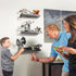 16-inch Building Brick Display Shelves, Set of 2 in Black, Compatible with All Toy Brick Brands