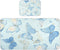 SyXIOP Watercolor Butterflies Light Blue Cooling Baby Crib Mattress 28" x 52" washablraining