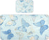SyXIOP Watercolor Butterflies Light Blue Cooling Baby Crib Mattress 28" x 52" washablraining