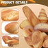 10 Set Gresorth PCS Fake Bread Artificial Loaf Decoration Lifelike Croissant Donut Cake Slice Platter Ornament
