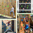 TOPNEW 32 Rock Climbing Holds - Multi Size Grips for Kids and Adults, Indoor and Outdoor Playground Play Set